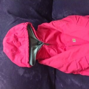 Youth girls insulated pink Carhartt jacket